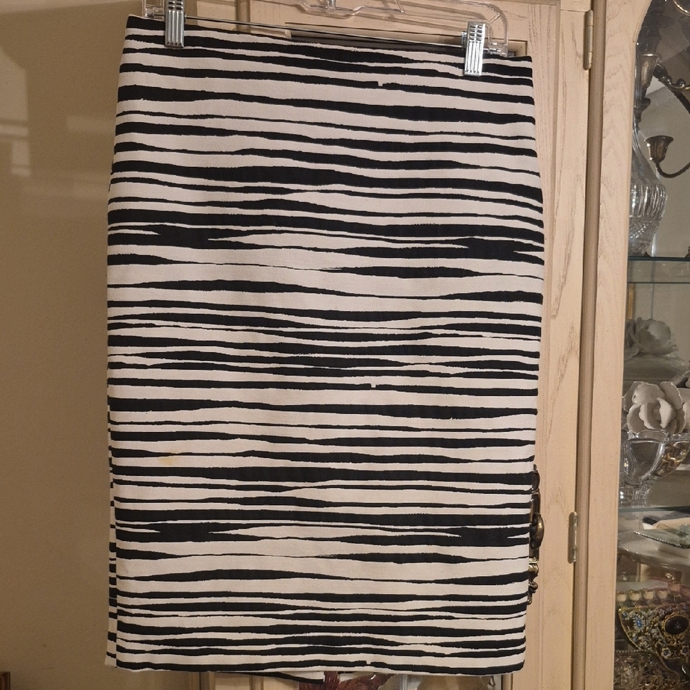 Ann Taylor Zebra Print Pencil Skirt